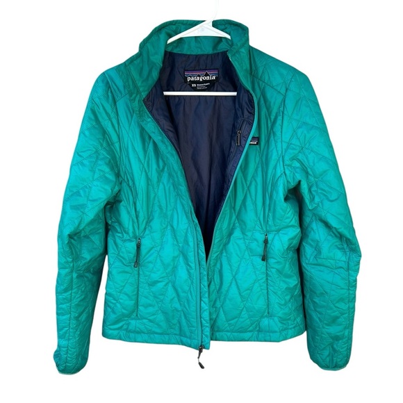 Patagonia Nano Puff Jacket - Blue/Green - Size XS - Picture 9 of 12